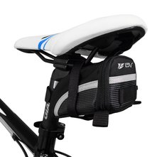 Picture of Bicycle Strap-On Saddle Bag, Seat Bag for bicycle touring and commuting