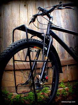 Picture of Minoura MT-4000SF front rack for bike touring and bikepacking