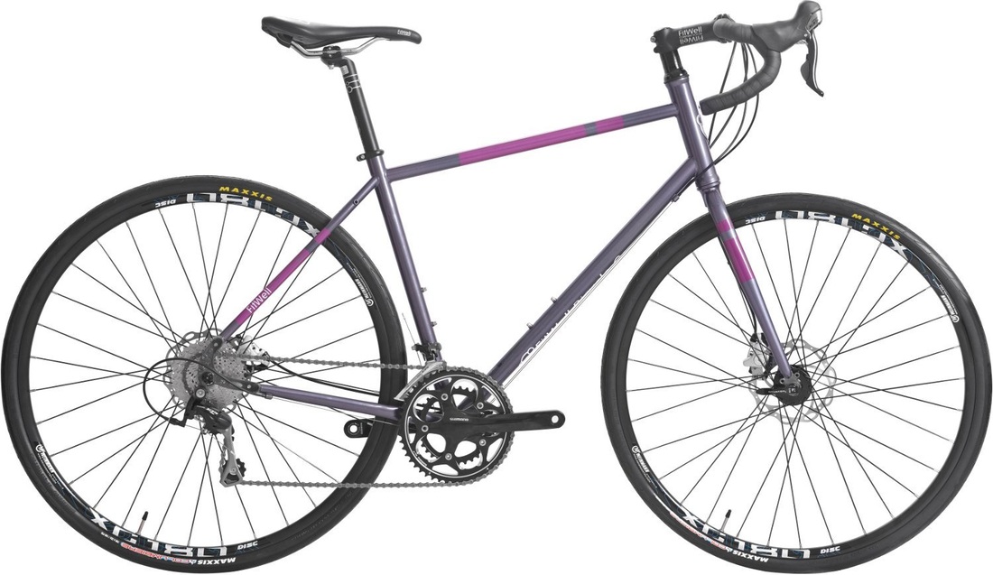 Picture of Fitwell Bicycle Company Fahrlander II aluminum grey bike for touring and commuting