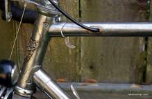 Picture of rear brake cable routing 1964 Puch Bergmeister.