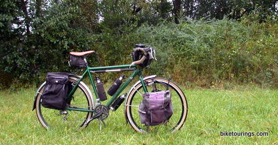 Picture of touring bike for bicycle touring