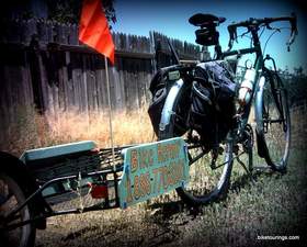 Picture of bicycle trailer for bike commuting and work