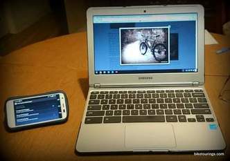 Picture of Moto G tethering wifi and Chromebook 