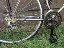 Picture of upgraded crankset on Puch Bergmeister.