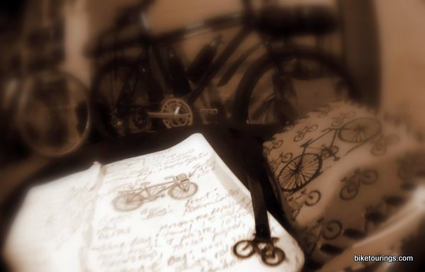 Picture of bike packing and bike camping list