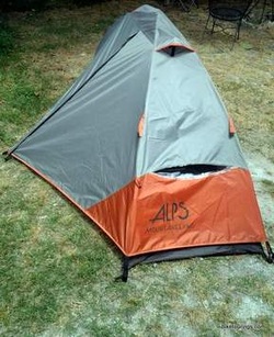 Picture of one person tent for bike touring