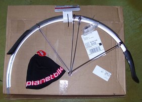 Picture of planet bike fenders for bicycle touring and bicycle commuting