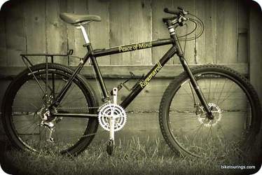 Picture of custom built commuter bike for off road use.