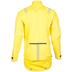 Picture of Bell Storm Front Jacket showing rear zipper pocket and rain flap for bike commuting