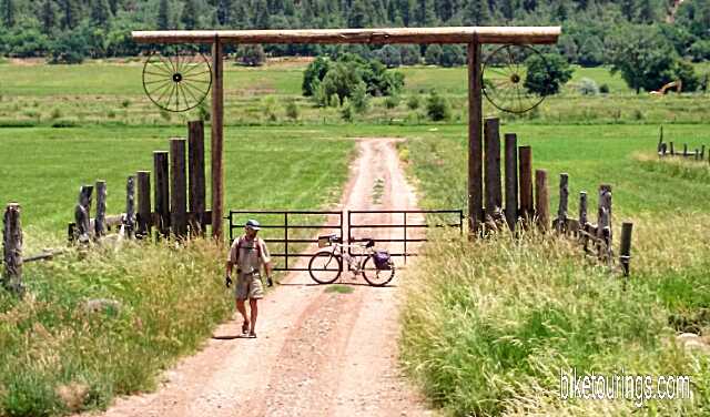 Picture of mountain bike rider during Colorado bike tour