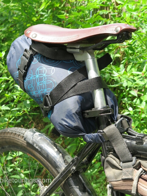 Picture of Seat Pack Bag for Bike Packing using Roll Top Dry Bag